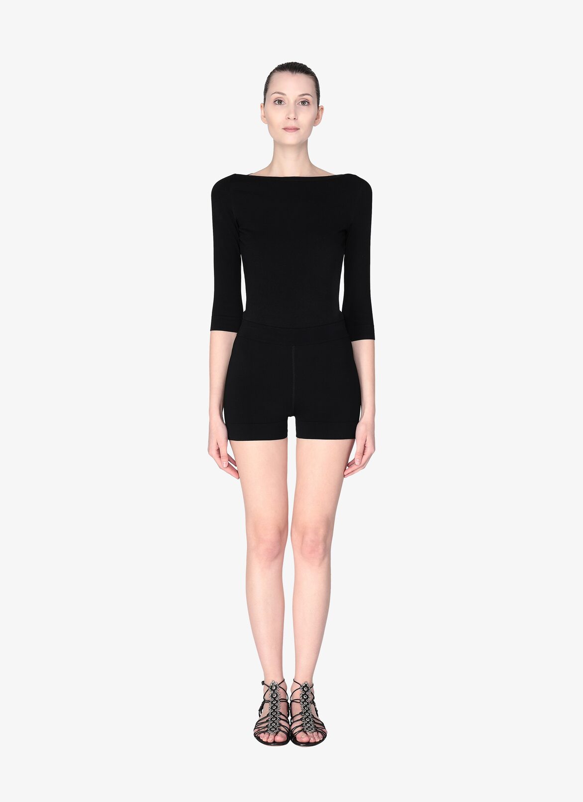 Boxer Short 
 ALAÏA BLACK BOXER SHORT